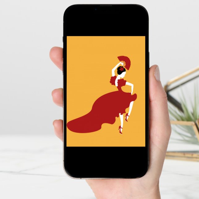 Flamenco Dancer Card (Front Digital)