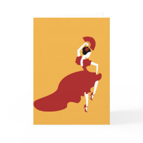 Flamenco Dancer Card