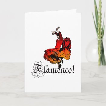 Flamenco Dancer Card by nitsupak at Zazzle
