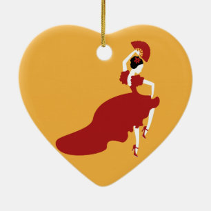 Flamenco Dancer Ceramic Ornament