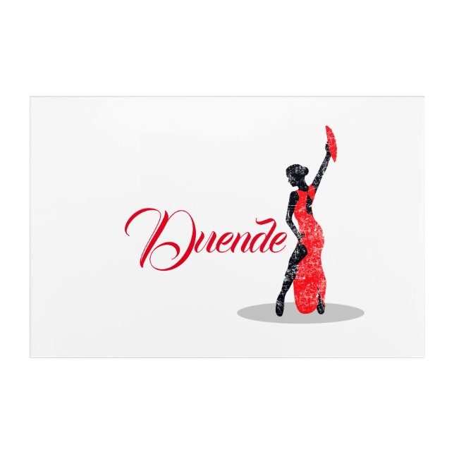 Flamenco Dancer Duende Acrylic Print (Front)