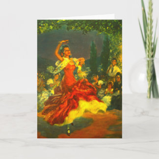 Flamenco Dancer Greeting Card