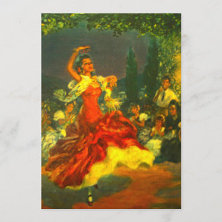 Flamenco Dancer Invitation
