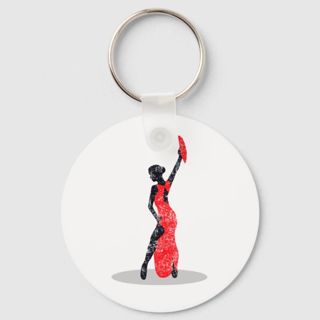 Flamenco Dancer Keychain (Front)