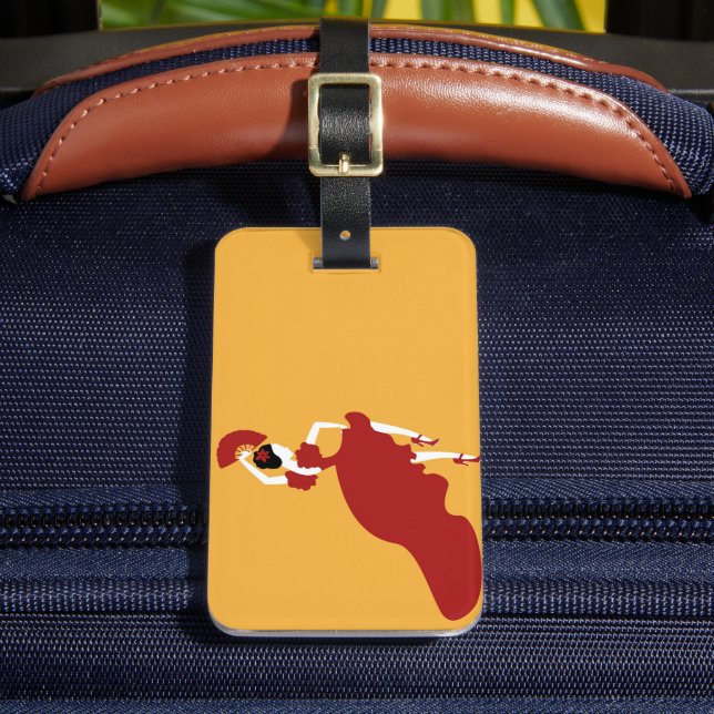 Flamenco Dancer Luggage Tag (Front Insitu 2)