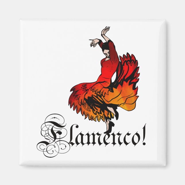 Flamenco Dancer Magnet (Front)