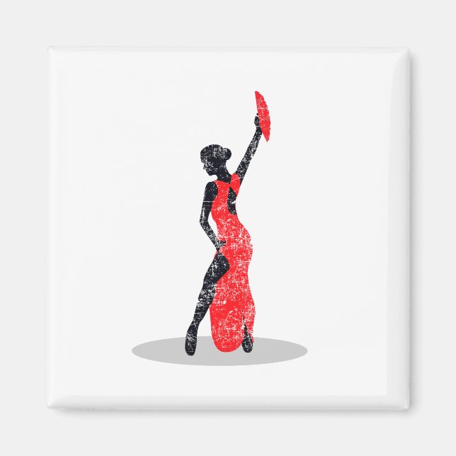 Flamenco Dancer Magnet (Front)