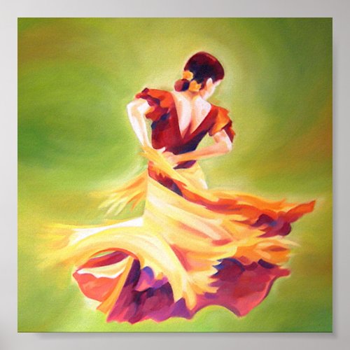 Flamenco Dancer Mini Poster