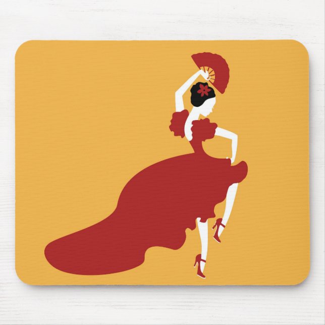 Flamenco Dancer Mouse Pad (Front)