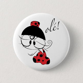 Flamenco dancer ole! button