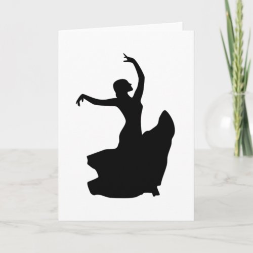 Flamenco Dancer Only Card