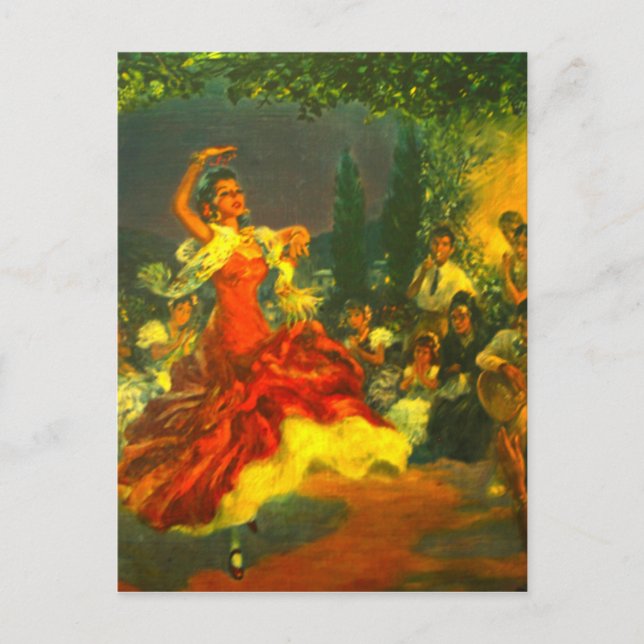 Flamenco Dancer Postcard (Front)