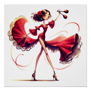 Flamenco Dancer Poster