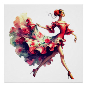 Flamenco Dancer Poster