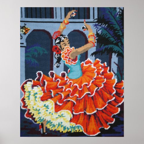 Flamenco Dancer Poster
