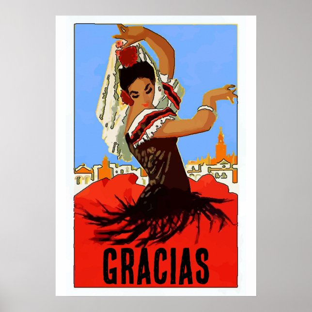 Flamenco Dancer Poster (Front)