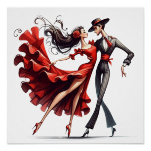Flamenco Dancer Poster