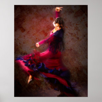 Flamenco Dancer Poster