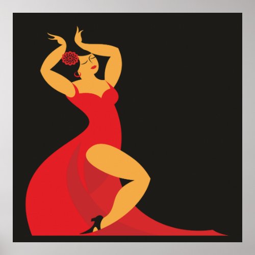 Flamenco Dancer Poster Lg