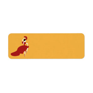 Flamenco Dancer Return Address Label