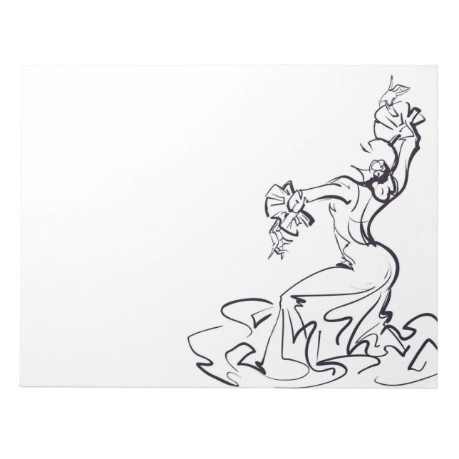 Flamenco dancer sketches notepad (Front)
