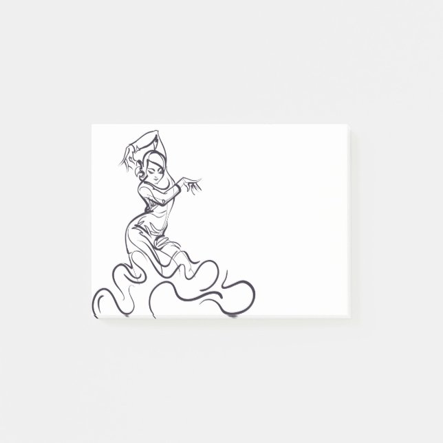 Flamenco dancer sketches post-it notes (Front)