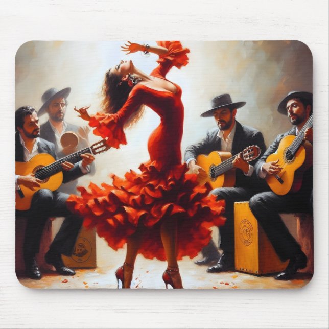 Flamenco Dancer Spanish Music Band  Mouse Pad (Front)