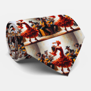Flamenco Dancer Spanish Music Band Neck Tie
