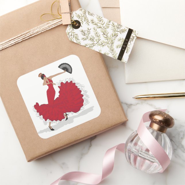 Flamenco Dancer Sticker Sheet (Gifting)