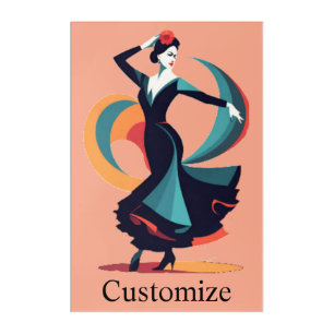 Flamenco Dancer Thunder_Cove Acrylic Print