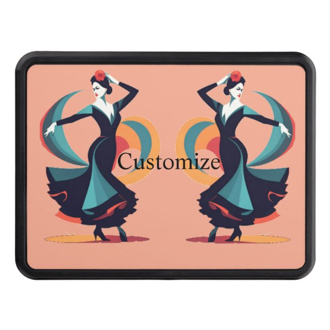Flamenco Dancer Thunder_Cove Hitch Cover (Front)