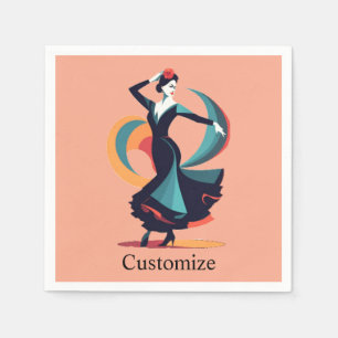 Flamenco Dancer Thunder_Cove Napkins