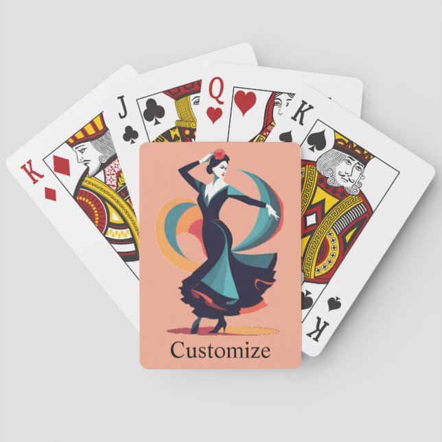 Flamenco Dancer Thunder_Cove Poker Cards (Back)
