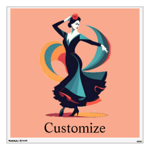 Flamenco Dancer Thunder_Cove Wall Decal
