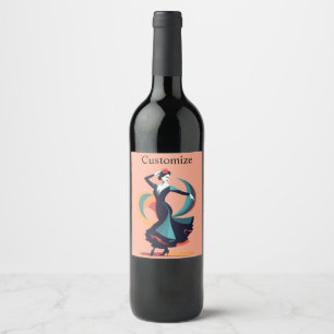 Flamenco Dancer Thunder_Cove Wine Label