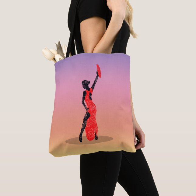 Flamenco Dancer Tote Bag (Close Up)