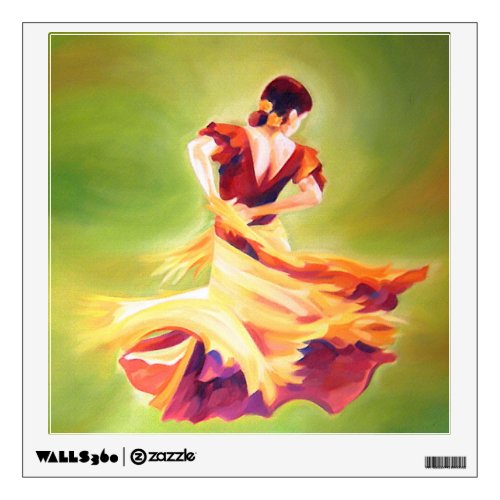 Flamenco Dancer Wall Decal