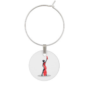 Flamenco Dancer Wine Charm