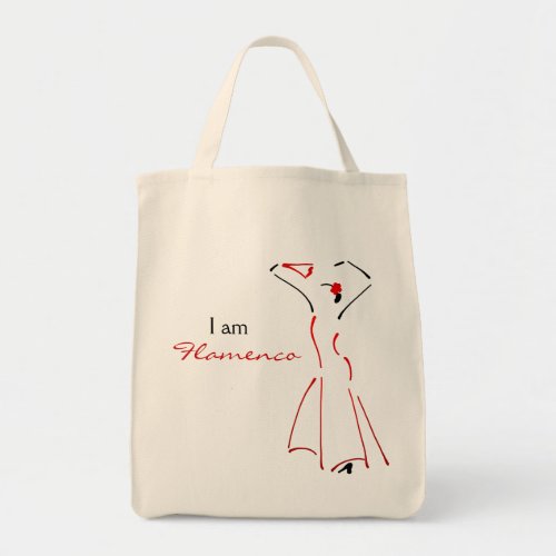 Flamenco Dancer with Customizable Slogan Tote Bag