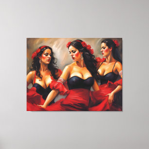Flamenco Dancers  Canvas Print