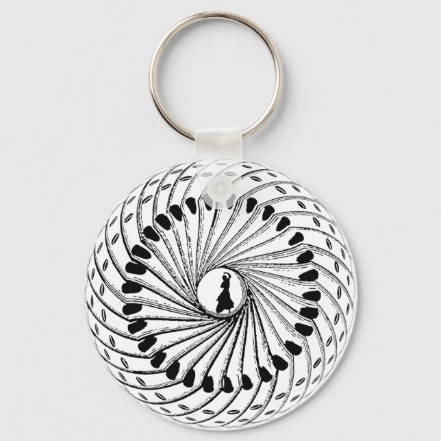 Flamenco dancing Spanish dancers gifts Keychain (Front)