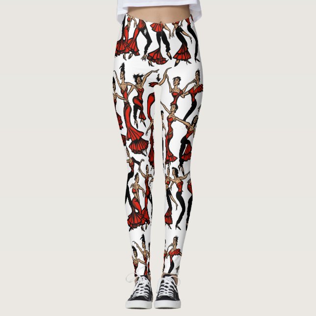 Flamenco Design Leggings (Front)