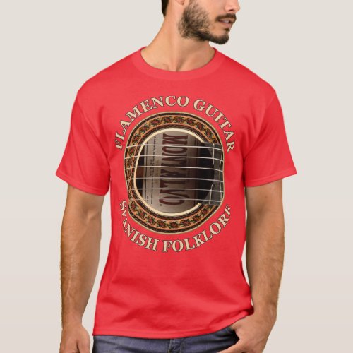 Flamenco Guitar Spanish Folklore T_Shirt