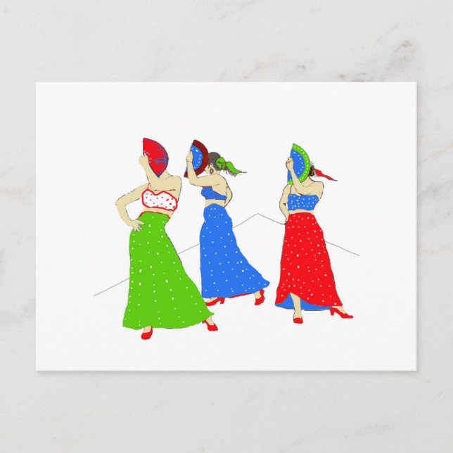 Flamenco Invitation Postcard (Front)