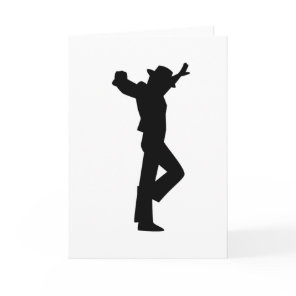 Flamenco Male Dancer Black Card