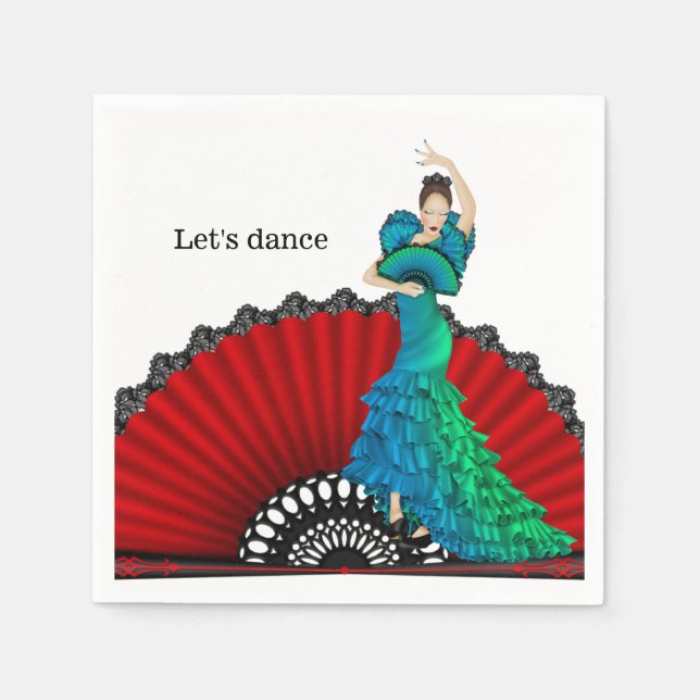 Flamenco Paper Napkins (Front)