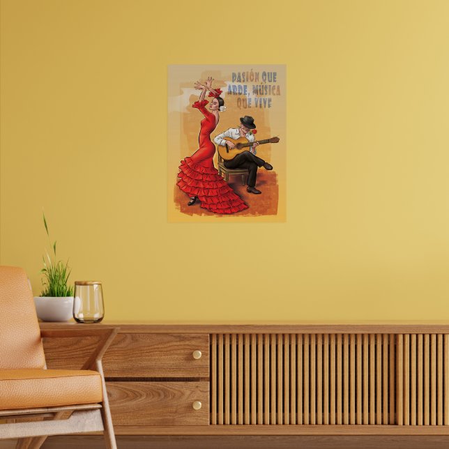 Flamenco Passion – Spanish Art Poster | Zazzle