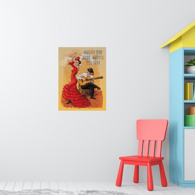 Flamenco Passion – Spanish Art Poster | Zazzle