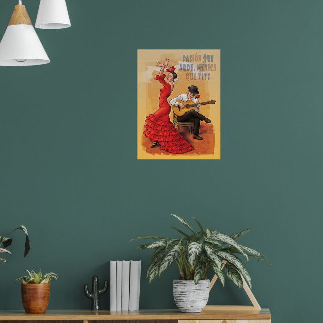 Flamenco Passion – Spanish Art Poster | Zazzle