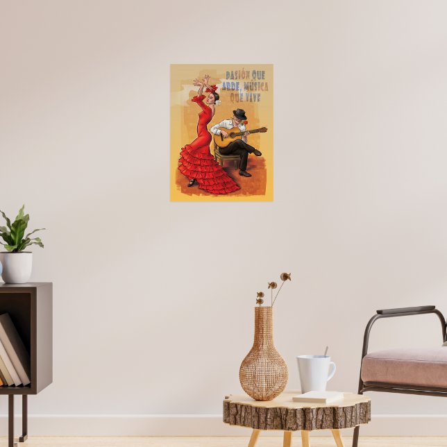 Flamenco Passion – Spanish Art Poster | Zazzle